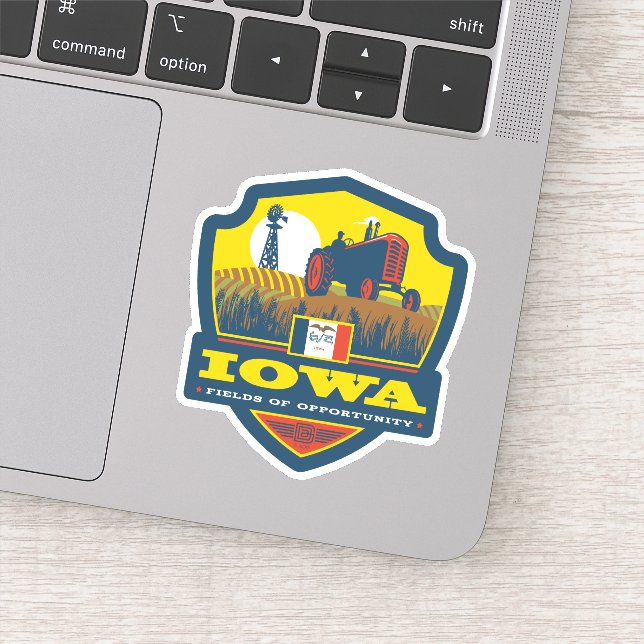 State Pride Iowa Aufkleber (Detail)