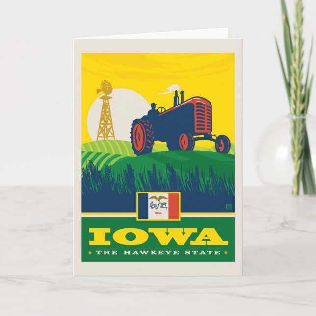 State Pride Iowa Karte (Vorderseite)