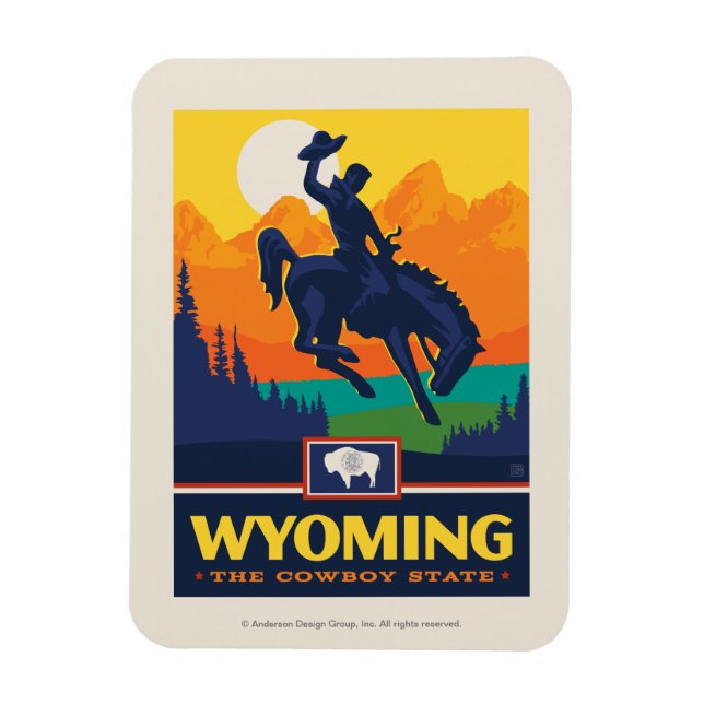 State Pride Wyoming Magnet (Vertikal)