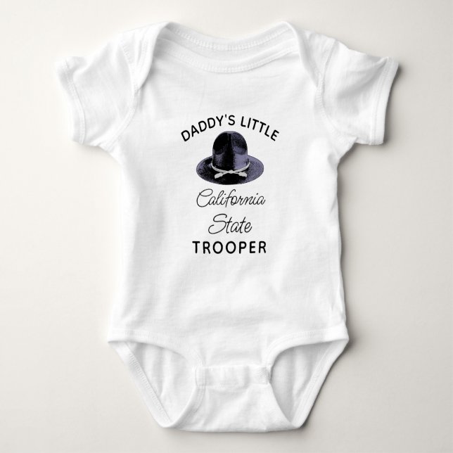 State Trooper Baby - Daddy's Little Trooper Strampler (Vorderseite)