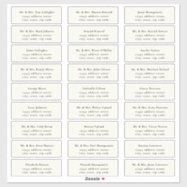 STATELY Black / Ecru Guest Address Labels