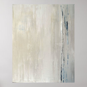 'Statement' Beige Abstrakt Art Poster Print