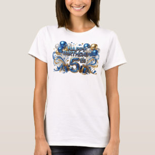 Statement Blau HAPPY BIRTHDAY 5TH Statement T-Shir T-Shirt