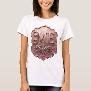 Statement Gold ABSTRACT ART Künstlerisches Motiv T-Shirt