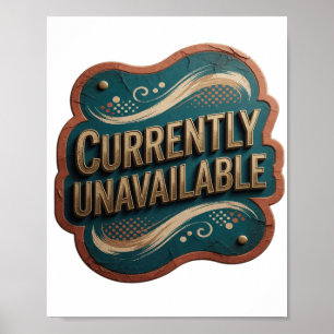 Statement Gold DERZEIT NICHT VERFÜGBAR 3D Text Kun Poster