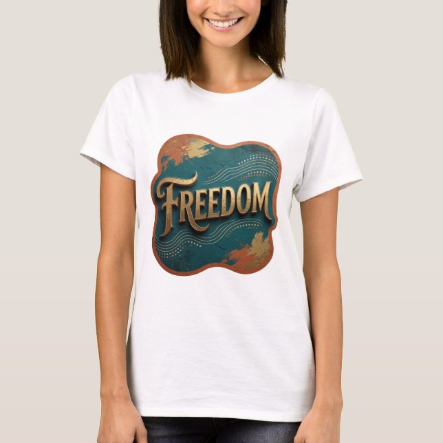 Statement Gold FREEDOM Shirt Design (Vorderseite)