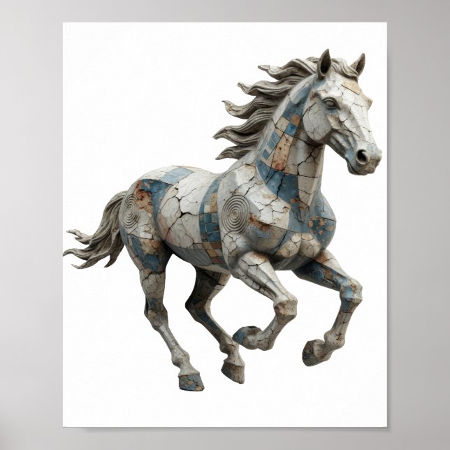 Statement Grau ABSTRACT ART Grafikdesign Poster (Vorne)