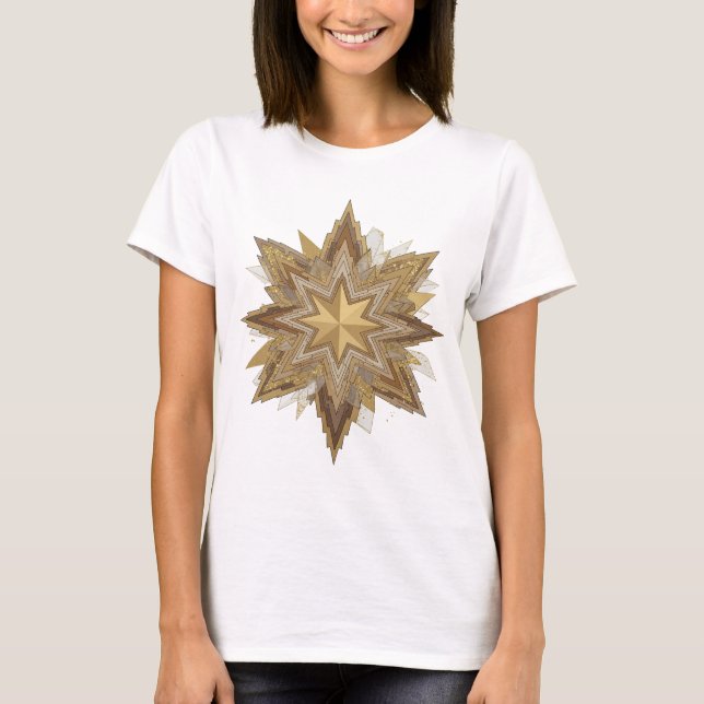 Statement Grau STAR OF BETHLEHEM Design T-Shirt (Vorderseite)