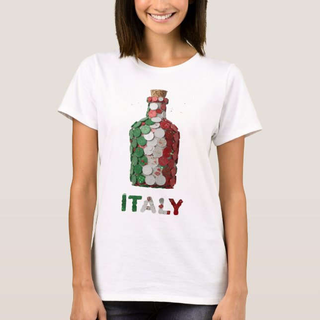 Statement Green ITALIEN Grafikdesign T-Shirt (Vorderseite)