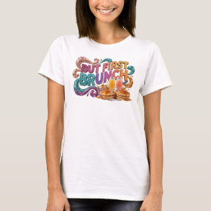 Statement Orange ABER ZUERST BRUNCH Tee