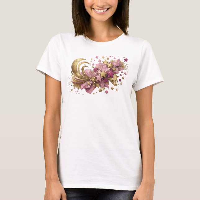 Statement Orange ABSTRACT ART Benutzerdefiniertes  T-Shirt (Vorderseite)