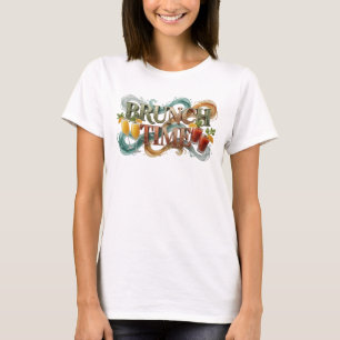 Statement Orange BRUNCH TIME Shirt Design