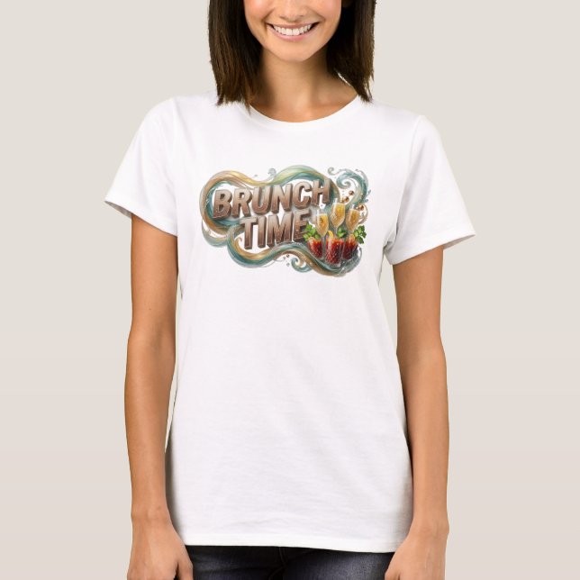 Statement Orange BRUNCH TIME Shirt Design v2 (Vorderseite)