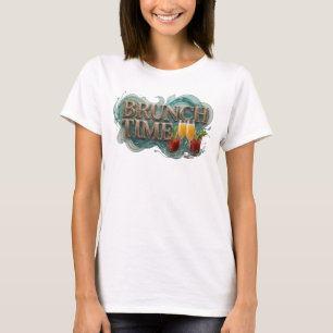 Statement Orange BRUNCH TIME T-Shirt
