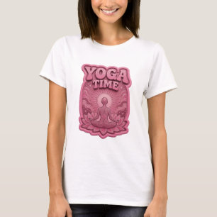 Statement Pink YOGA TIME Shirt Design