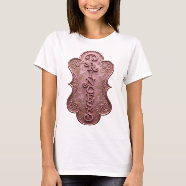 Statement Pinke PRINCESS Gestaltung T-Shirt (Vorderseite)