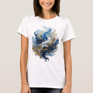 Statement Silber ABSTRACT ART Design T-Shirt