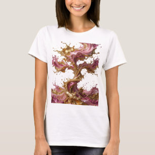 Statement Silber ABSTRACT ART Kunstdruck v2 T-Shirt