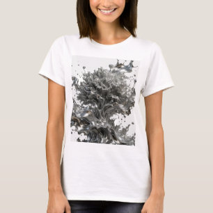 Statement Silber ABSTRACT ART Statement T-Shirt v2