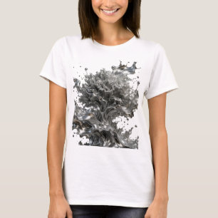 Statement Silber ABSTRACT ART Statement T-Shirt v2