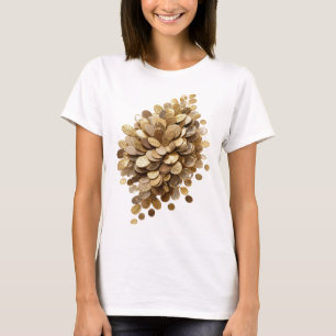 Statement Silber ABSTRACTE KUNST Künstlerisches Mo T-Shirt