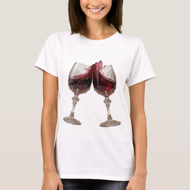 Statement Silber CHEERS Custom T-Shirt (Vorderseite)