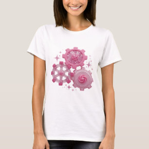 Statement Silber-GANGRÄDER-UND-STERN-Shirt-Design T-Shirt