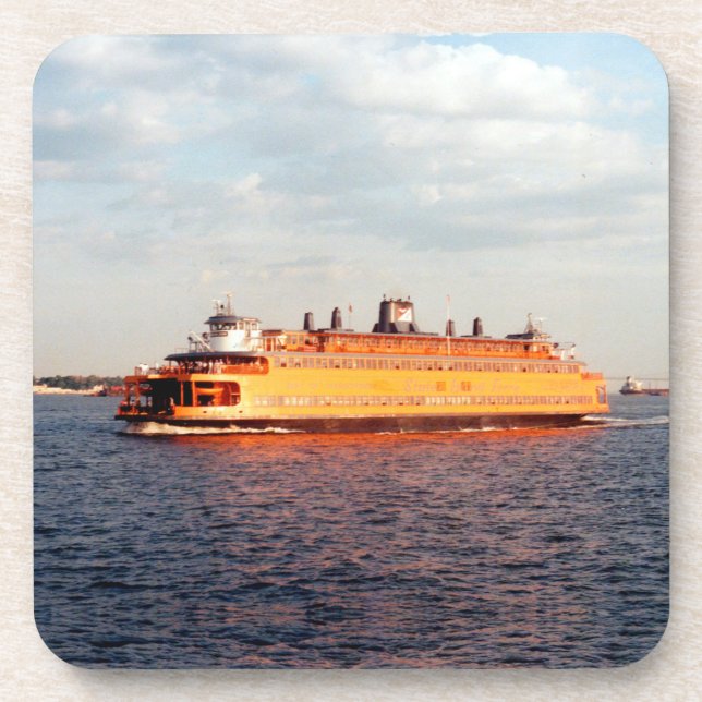 Staten Island Ferry Kunststoff Untersetzer Set (Vorderseite)