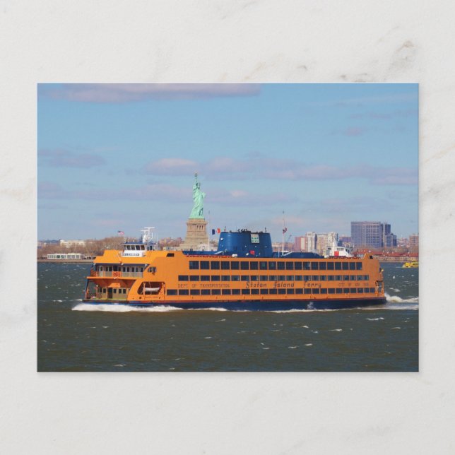 Staten Island Ferry Postkarte (Vorderseite)
