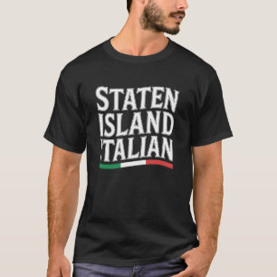 Staten Island italienisch New York Italien Flagge T-Shirt
