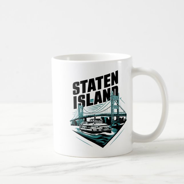 Staten Island New York Ferry _1  Kaffeetasse (Rechts)