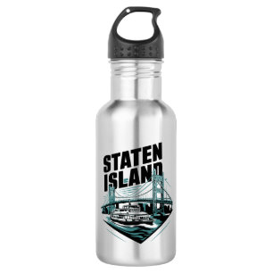 Staten Island New York Ferry Edelstahlflasche