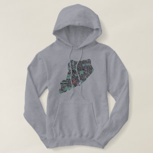 Staten Island NY Typographie Carte Sweat - shirt à