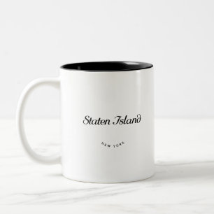 Staten Island NY Zweifarbige Tasse