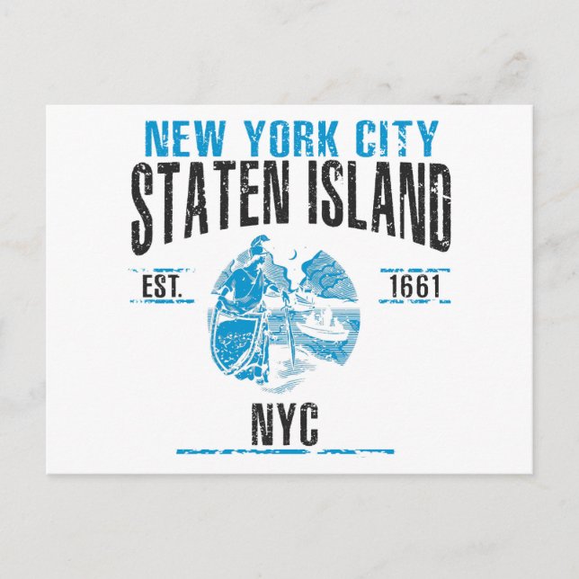 Staten Island Postkarte (Vorderseite)