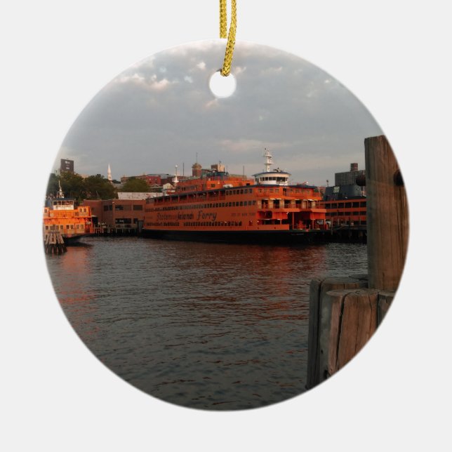 Staten Island-Sonnenaufgang Keramikornament (Vorne)