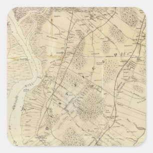 Staten Island South Quadratischer Aufkleber