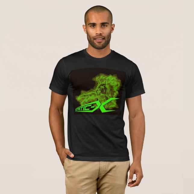 STATIC-X Herren-Rock-Hemd T-Shirt (Vorne ganz)