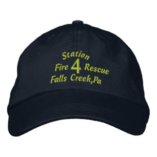 Station, 4, Falls Creek, Pa, Fire, Rescue-Hat Bestickte Kappe