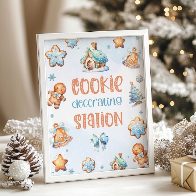 Station de décoration de biscuits Bleu Noël Annive (Créateur téléchargé)