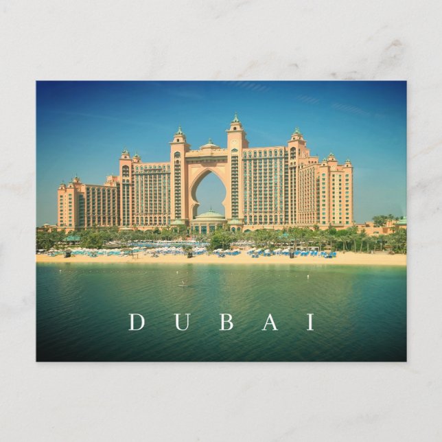 Station de Dubaï sur Palm Jumeirah vue carte posta (Devant)