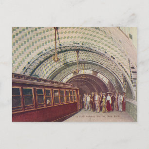 Station de métro New York City 1910 Carte postale