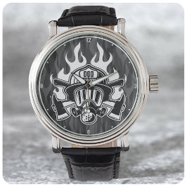 Station der Abteilung Feuerwehr Armbanduhr