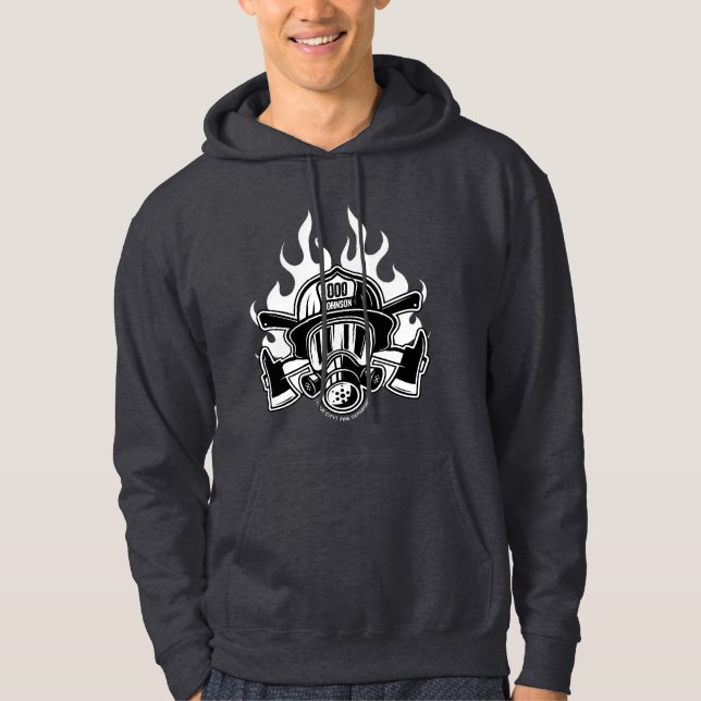 Station der Abteilung Feuerwehr Hoodie (Vorderseite)
