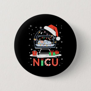 Station für neonatale Intensivmedizin Weihnachten Button