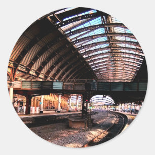 Station Runder Aufkleber