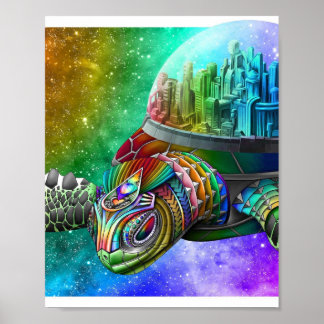 Station spatiale Terrapin — Affiche d'art de Tortu
