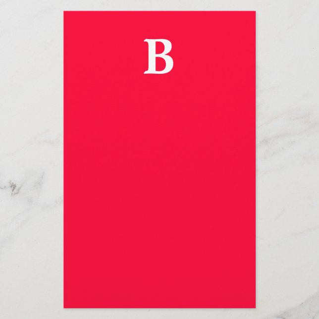 Stationäre Monogramm Briefpapier (Vorderseite)
