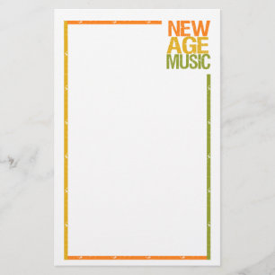 Stationäre Neuzeitmusik, anpassbar Briefpapier