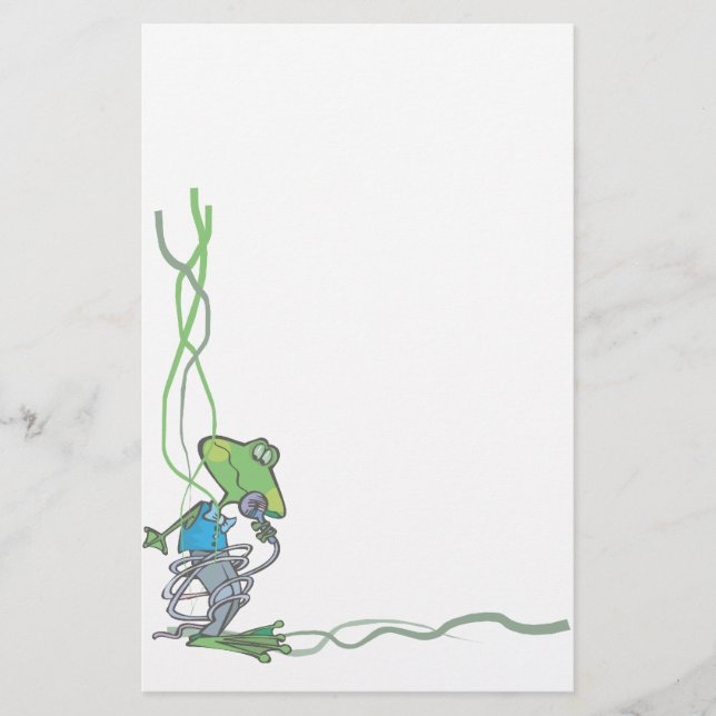Stationäre Tierliebhaber Frosch-Stationäre Briefpapier (Vorderseite)